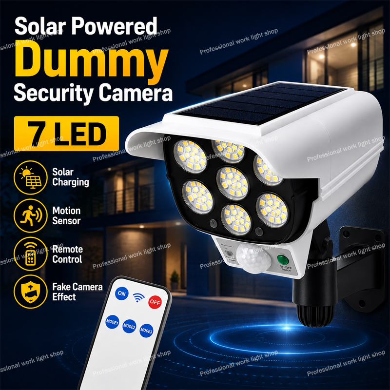Home Security Yard Sensors - 77 LED 태양광 모형 보안 카메라