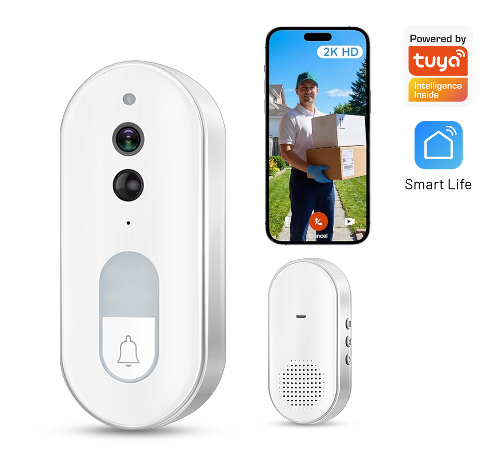 Home Security La - Tuya 스마트 비디오 초인종 무선 1080P