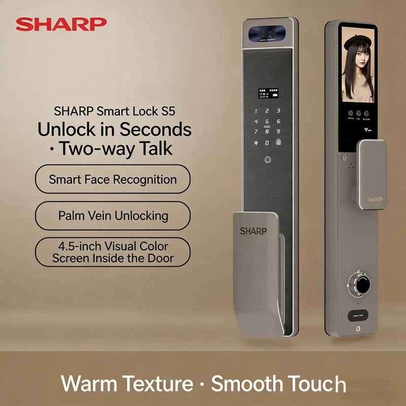 Home Security Indoor Cameras - 샤프 S5-FV 완전 자동 스마트 잠금장치