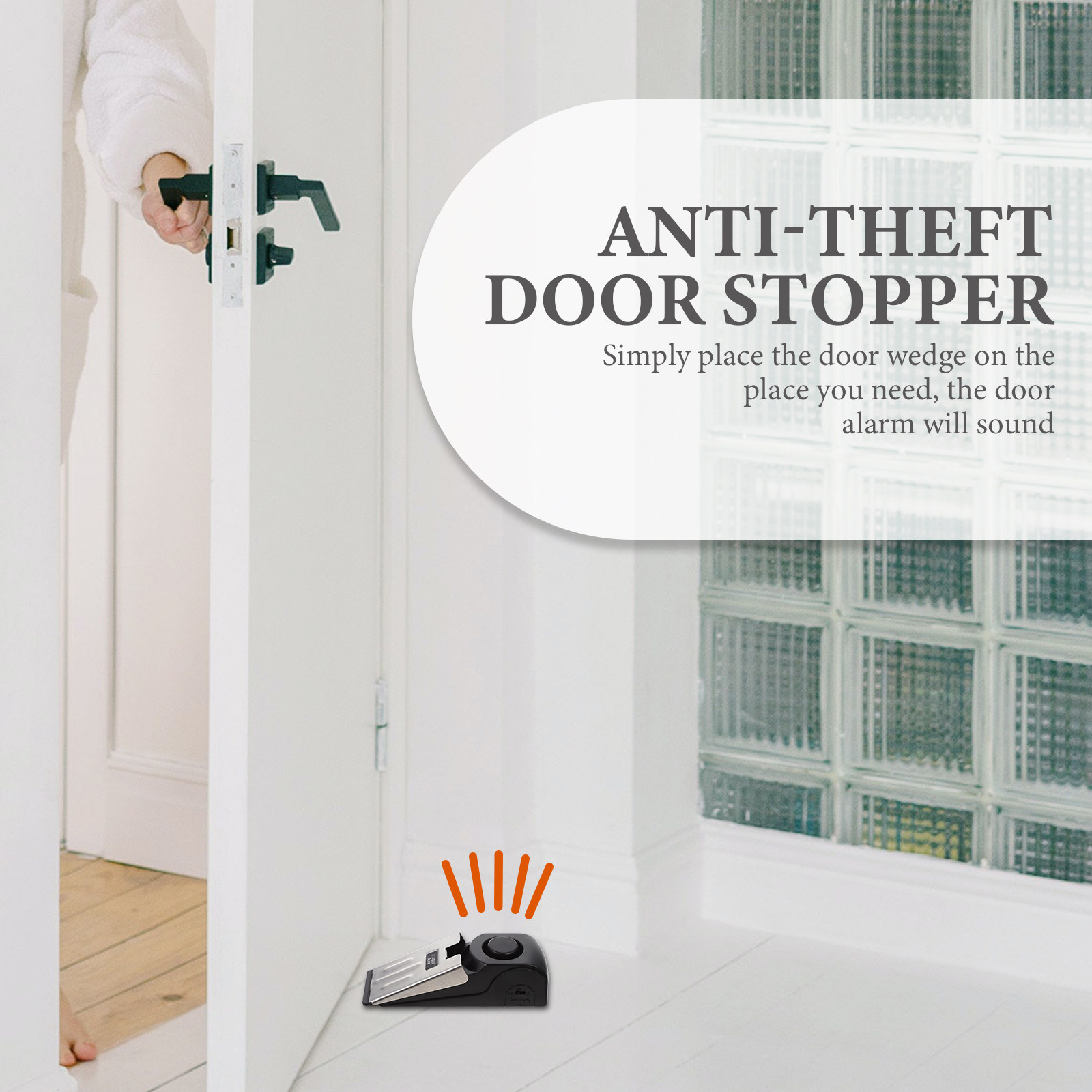 Door Wedge Alarm - 도어 스토퍼 프레스형 보안 알람 휴대용