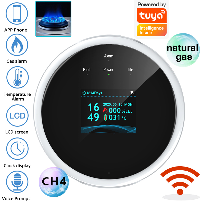 Home Security Gadgets - 2.4G WiFi 가스 경보 센서 가연성
