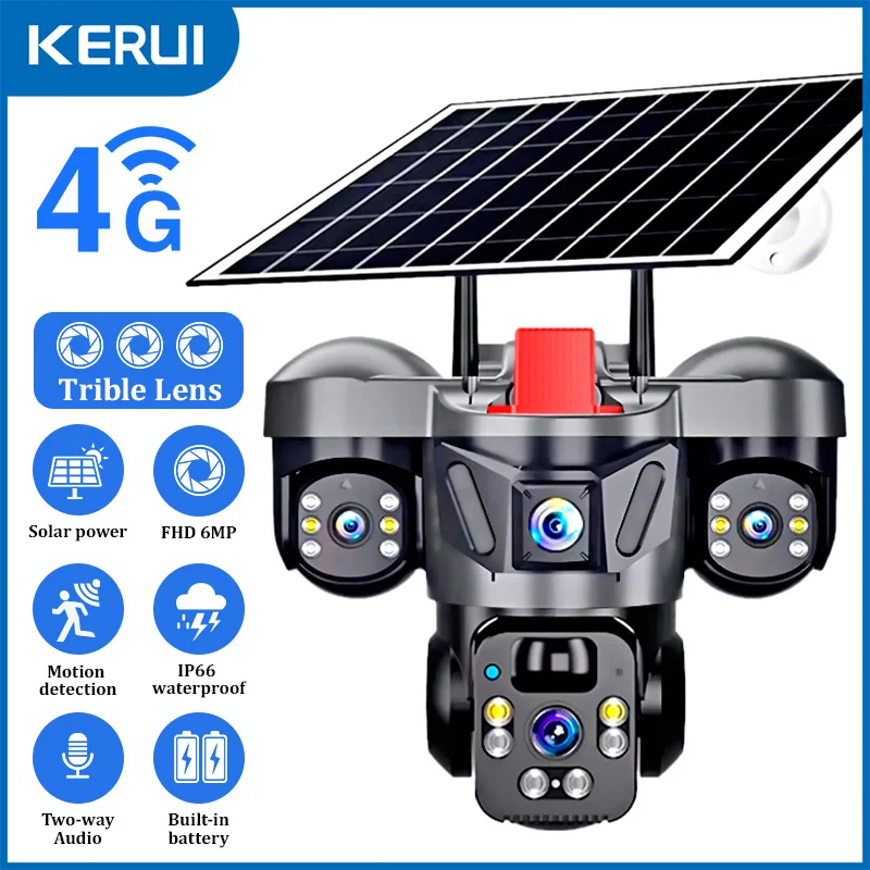 Home Security Indoor Cameras - KERUI V380 Pro 야외 PTZ 6MP