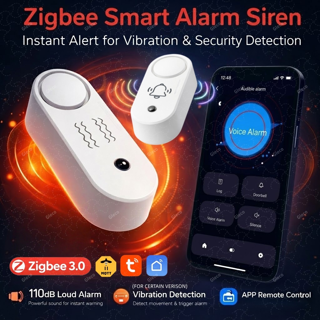 Home Security Options - ZigBee Tuya 스마트 사이렌 알람 옵션