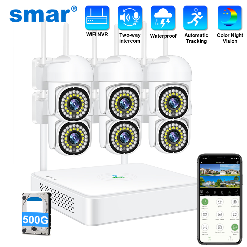 Home Security Indoor Cameras - Smar 3MP 무선 CCTV 보안 카메라