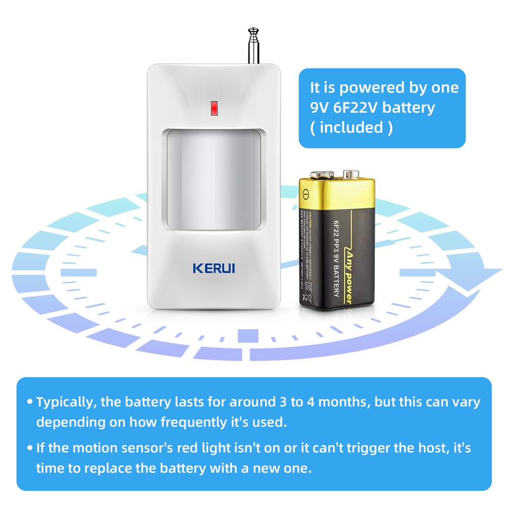 KERUI 무선 PIR 모션 센서 경보 감지기, GSM - Home Security Ultimate 리뷰 및 가격