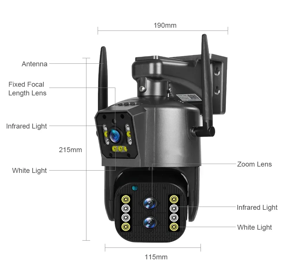 4K 4MP 10배줌 LTE 4G 심 카드 슬롯 지원  - Ip Camera Outdoor 4K 리뷰 및 가격