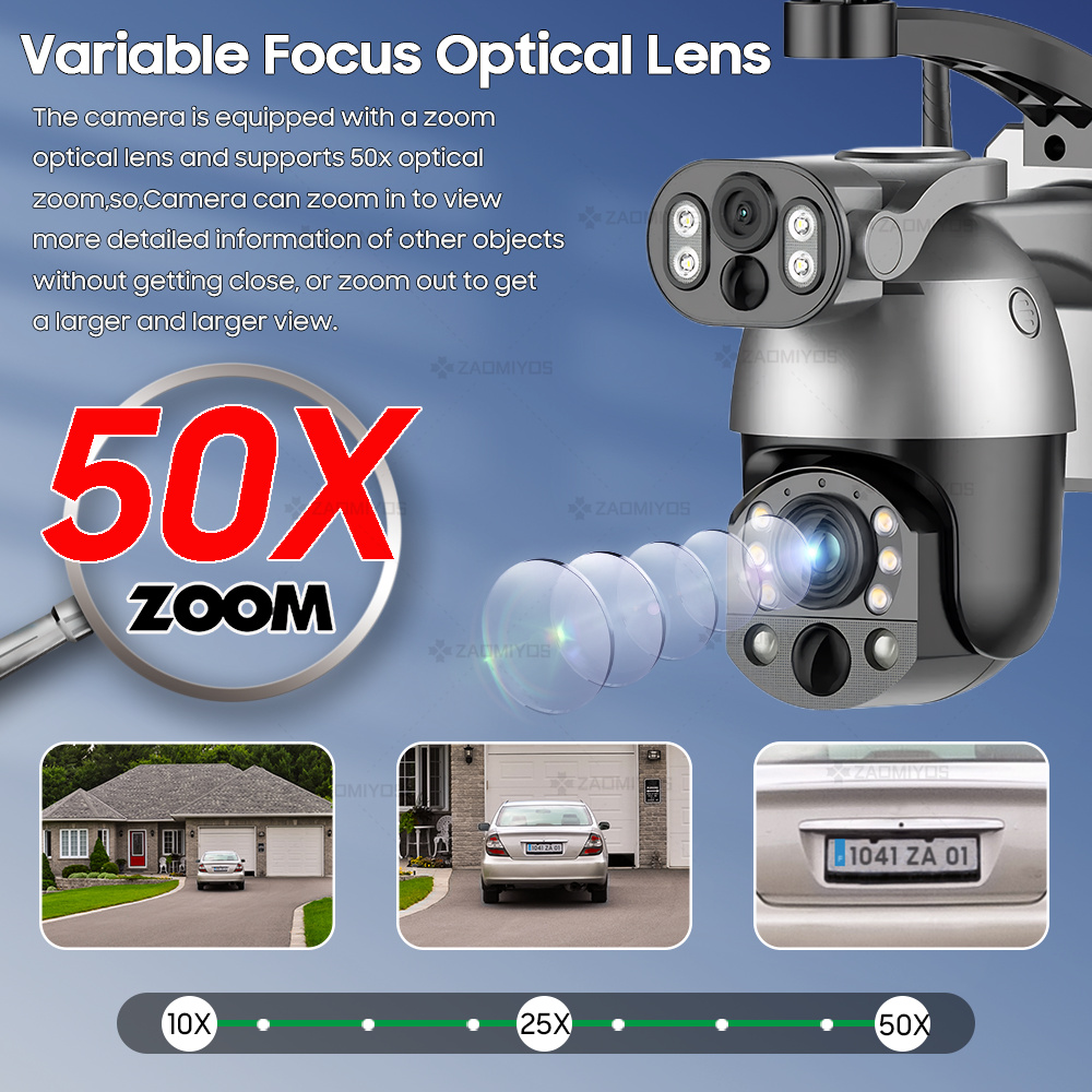 4K 50X 줌 10MP 태양광 카메라 4G SIM 3 - Ip Camera Outdoor 4K 리뷰 및 가격