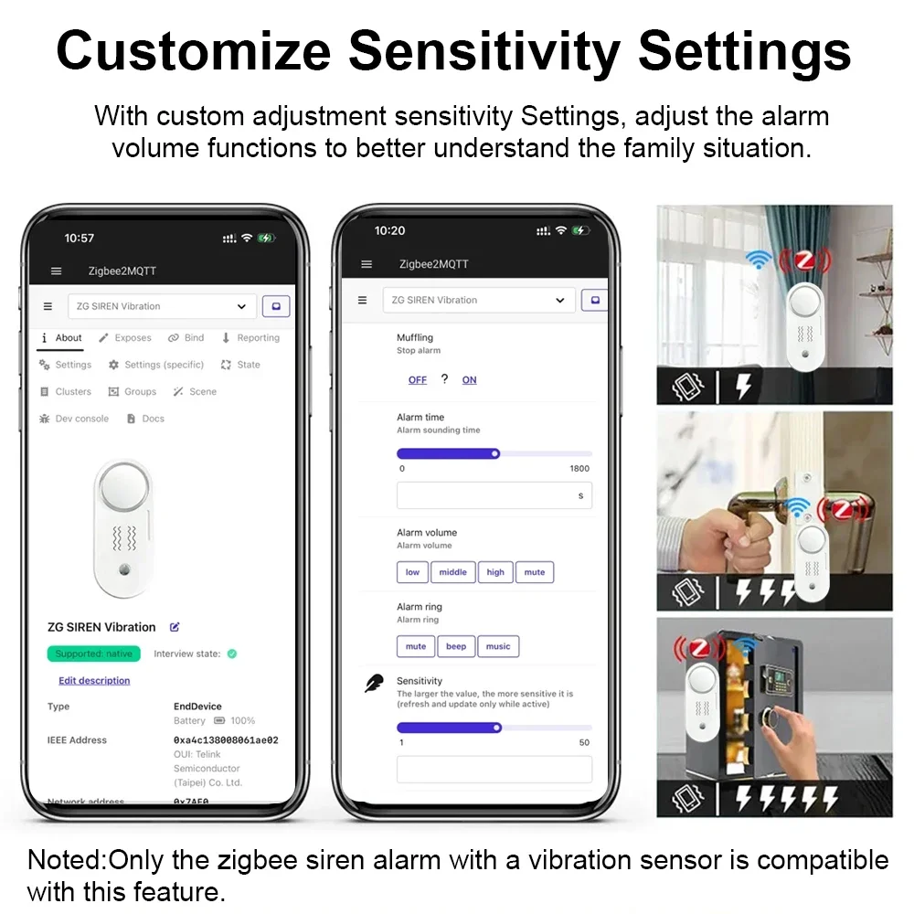 Haozee Zigbee 110dB 사이렌 알람 진동  - Home Security Options 리뷰 및 가격