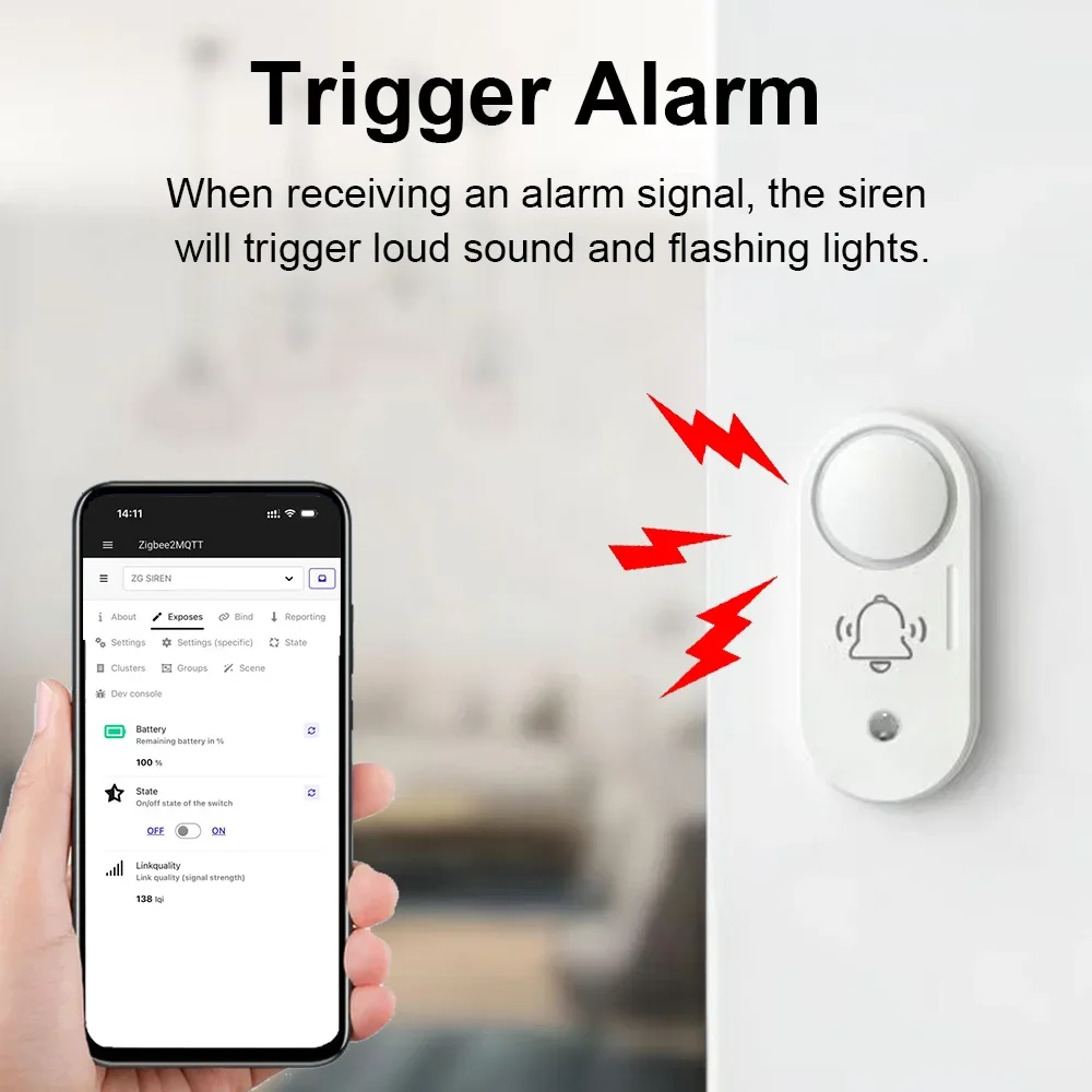 Haozee Zigbee 110dB 사이렌 알람 진동  - Home Security Options 리뷰 및 가격
