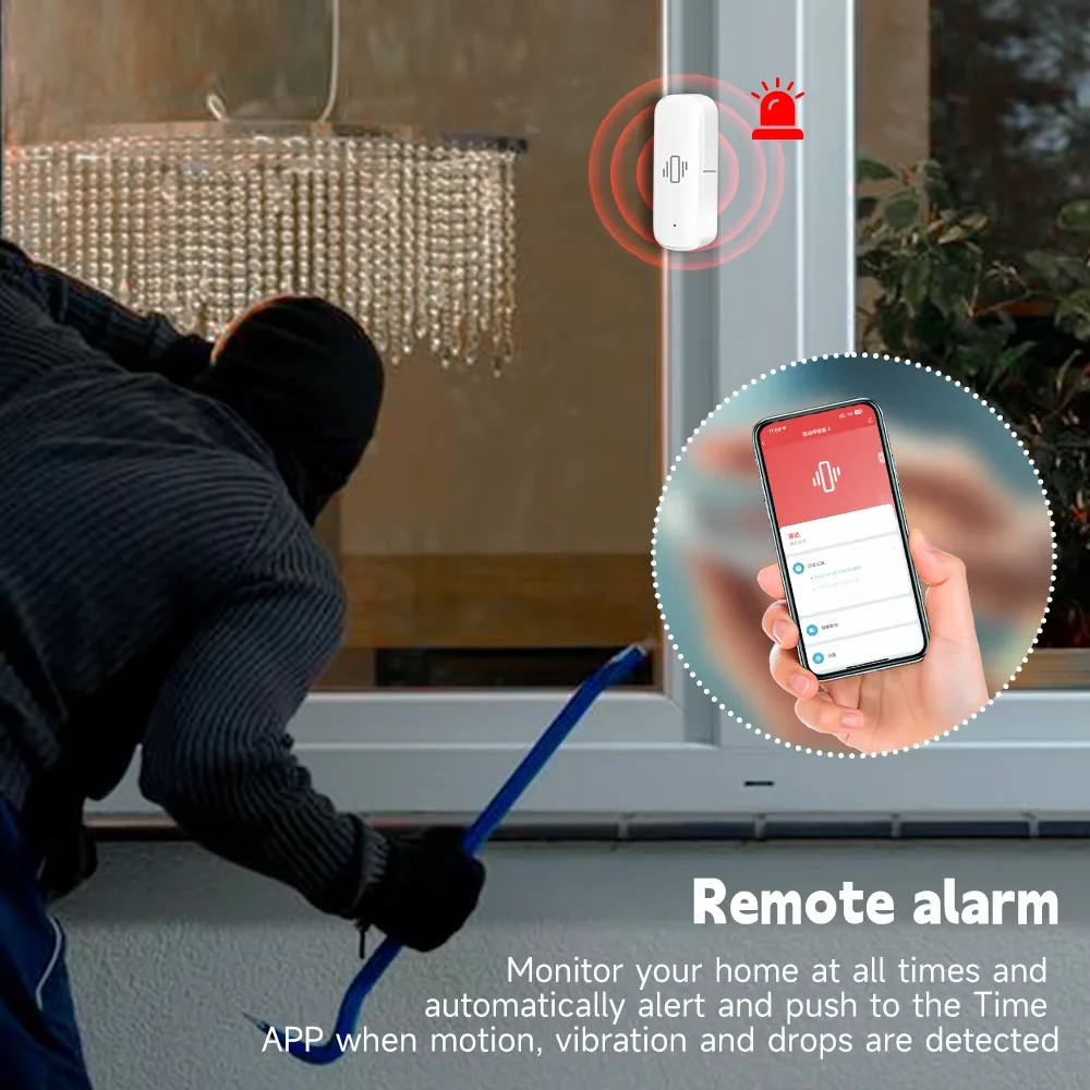 스마트 ZigBee 진동 센서 앱 모니터 홈 보안 보호 - Home Security Gadgets 리뷰 및 가격