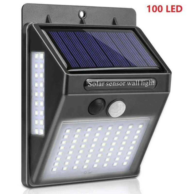 야외 태양광 PIR 모션 센서 벽등 100 LED 방수 - Home Security Yard Sensors 리뷰 및 가격