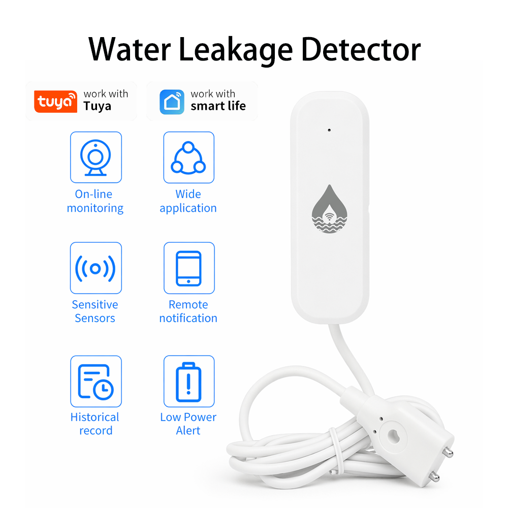 YFK WiFi/Zigbee 누수 경보 센서 Tuya  - Home Security Gadgets 리뷰 및 가격
