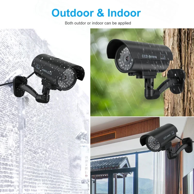 시뮬레이션 가짜 총알 카메라 모형 카메라 야외 LED  - Home Security Beams 리뷰 및 가격