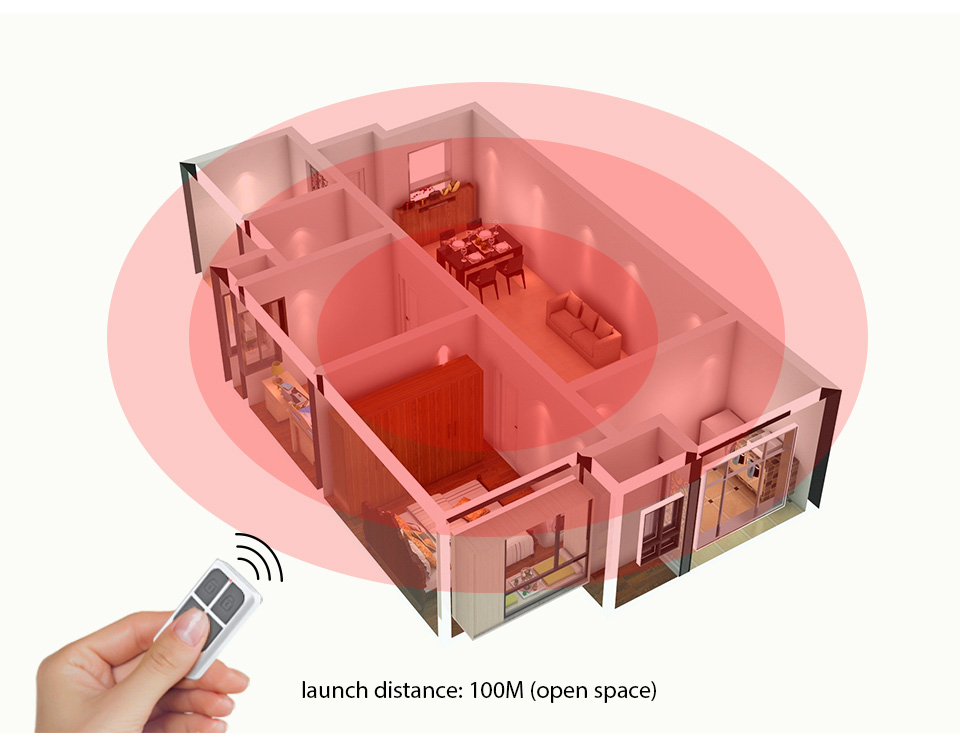 RC531 무선 휴대용 원격 제어 4 버튼 키체인 WI - Home Security Gadgets 리뷰 및 가격