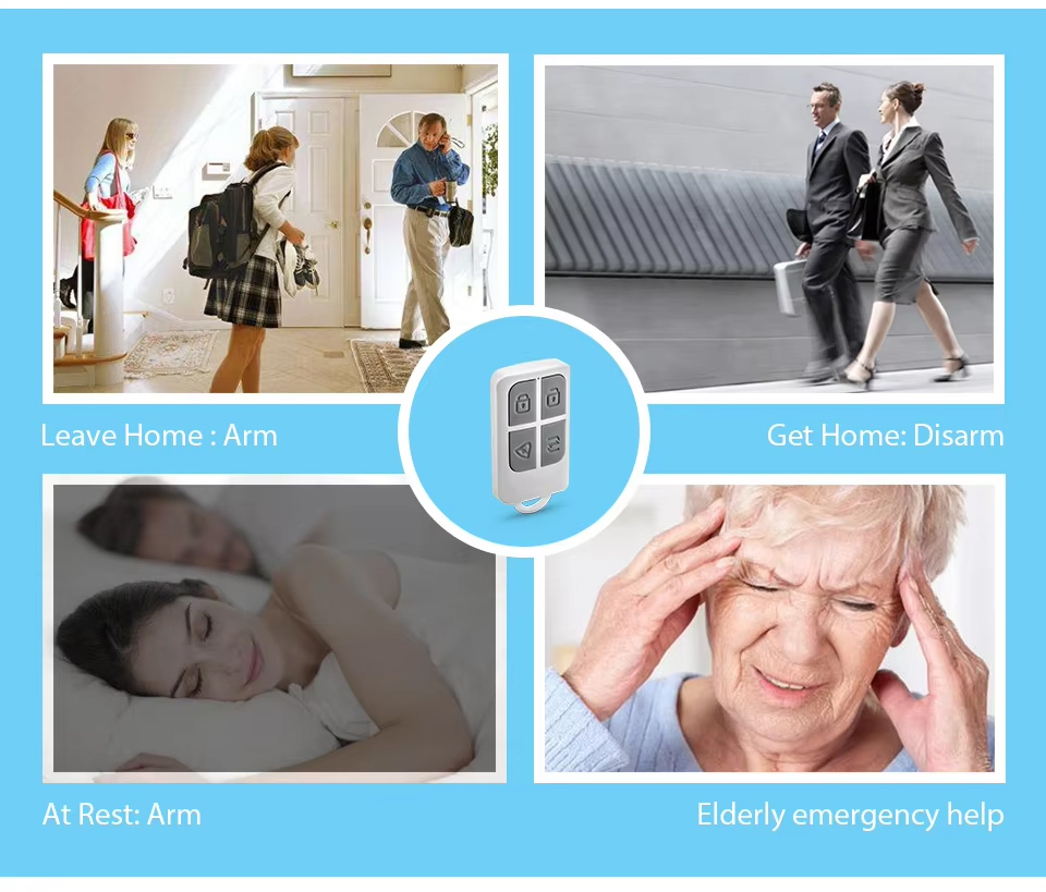 RC531 무선 휴대용 원격 제어 4 버튼 키체인 WI - Home Security Gadgets 리뷰 및 가격