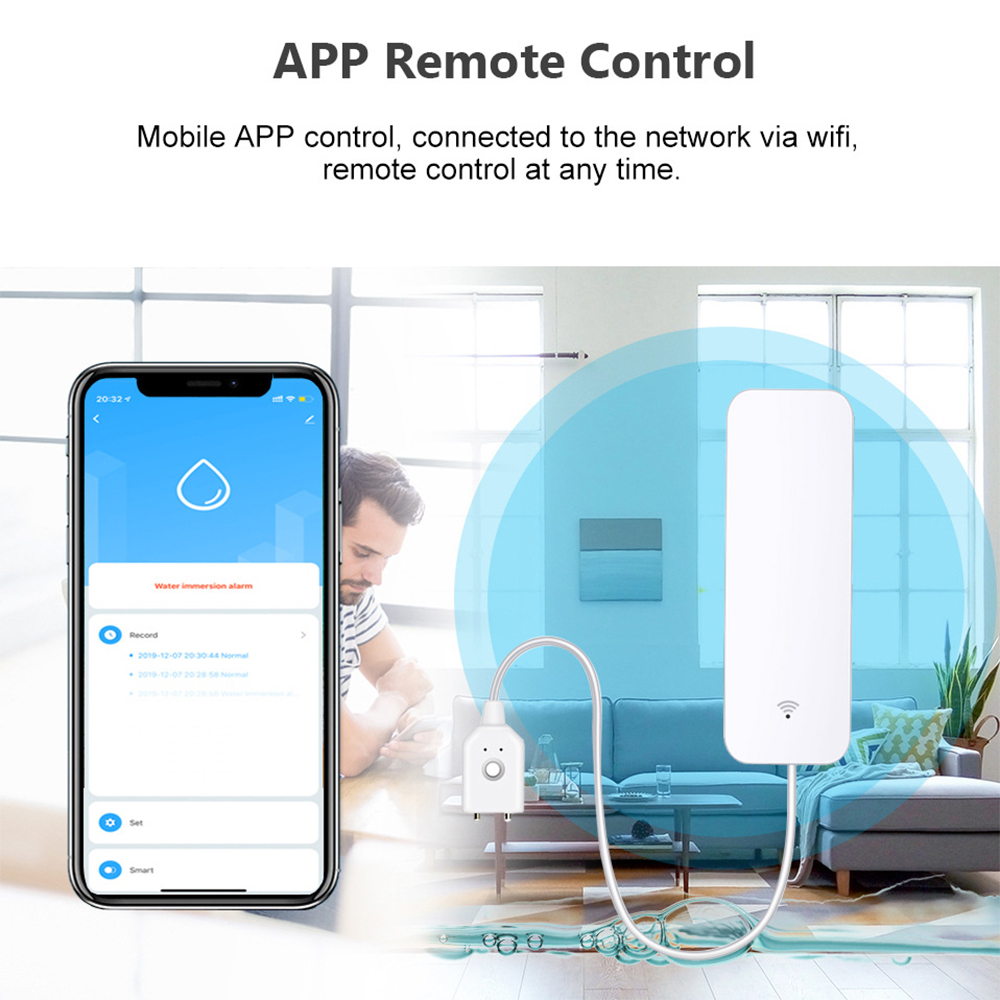 Tuya WiFi 누수 센서, 누수 감지기, Smart - Home Security Gadgets 리뷰 및 가격