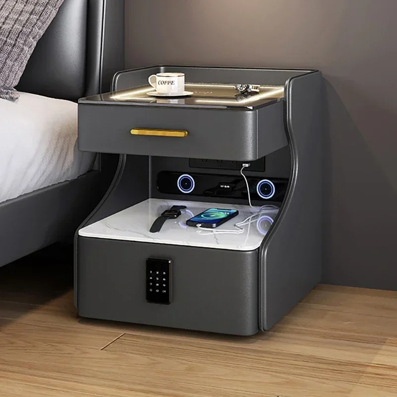 서랍이 있는 편안한 침대 옆 테이블 침실 침대 옆 테이 - Home Security America 리뷰 및 가격
