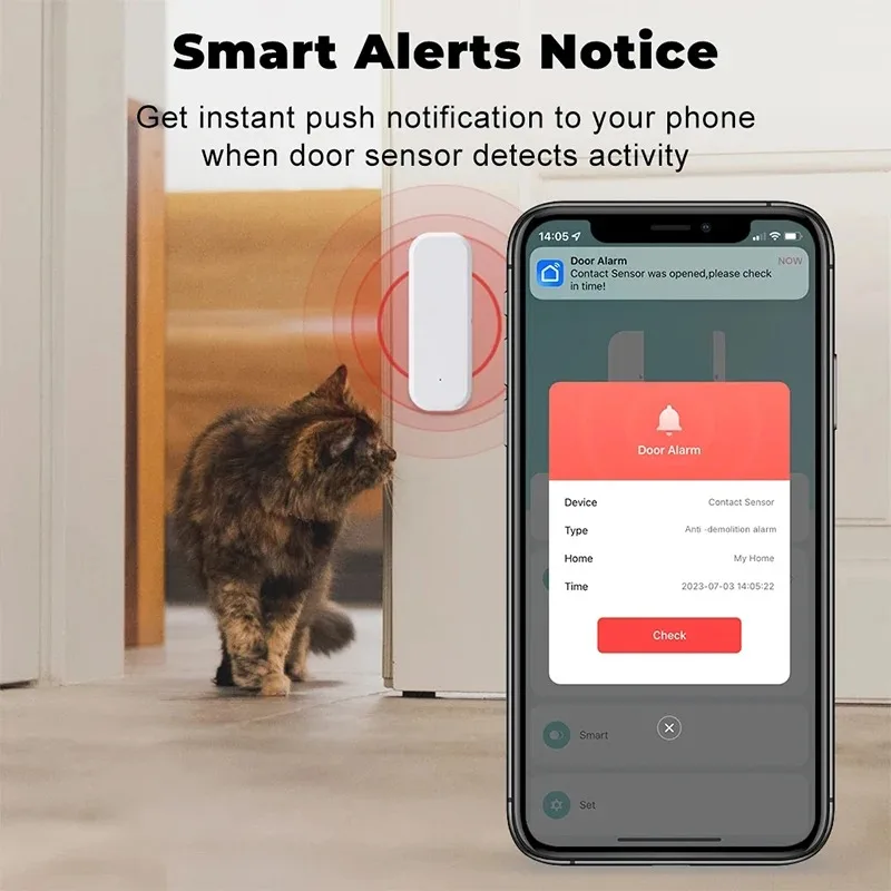 Tuya WiFi 스마트 도어 윈도우 센서 개폐 감지기 - Home Security Ultimate 리뷰 및 가격
