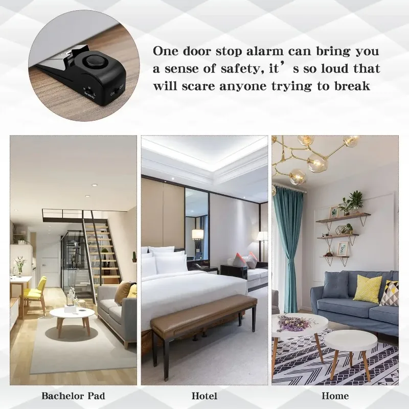 ZEXEF 미니 보안 보호 125DB 홈 도난 방지 경 - Door Wedge Alarm 리뷰 및 가격