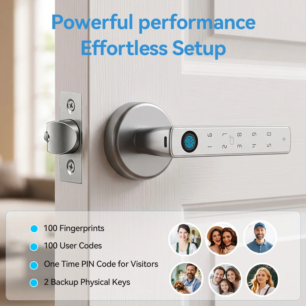 YFK 투야 지문 도어락 스마트 홈 보안 디지털 전자  - Home Security Options 리뷰 및 가격
