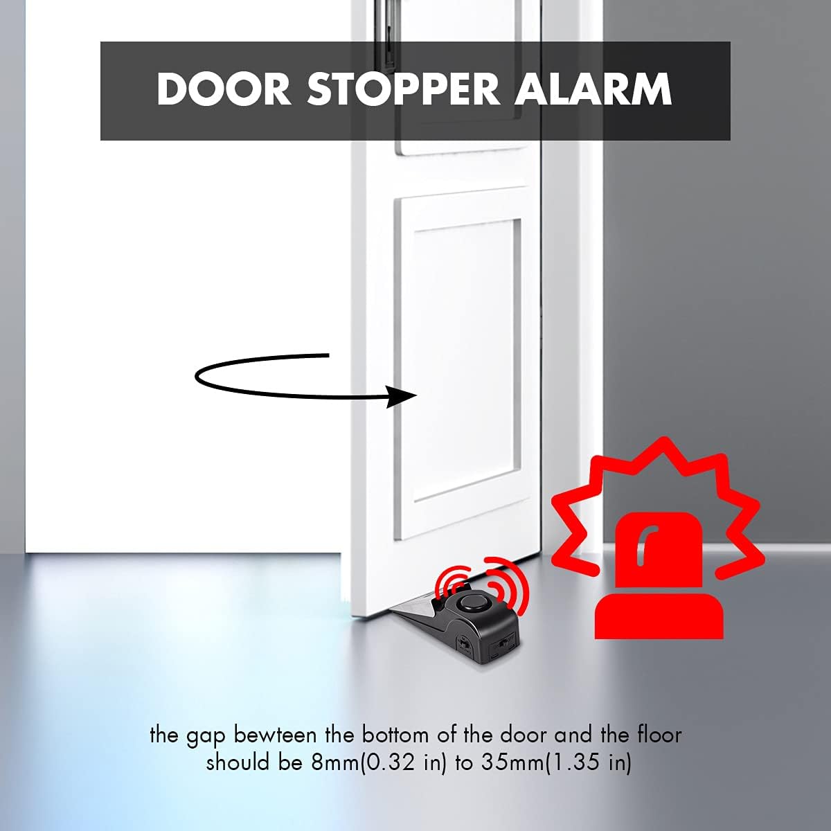 도어 스톱 알람, 120DB 보안 알람이 있는 도어 스 - Door Wedge Alarm 리뷰 및 가격