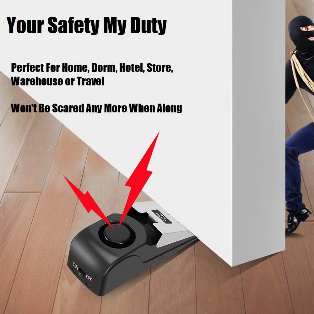120dB 무선 스테인리스 도어 스톱 알람 도난 방지  - Door Wedge Alarm 리뷰 및 가격
