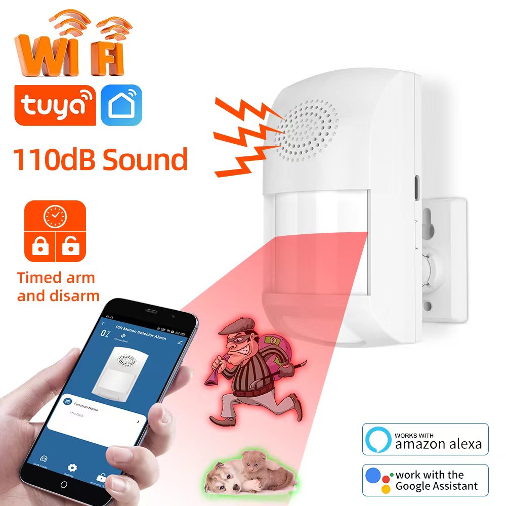 Tuya WiFi 스마트 홈 도난 경보 센서 적외선 동 - Home Security Siren 리뷰 및 가격