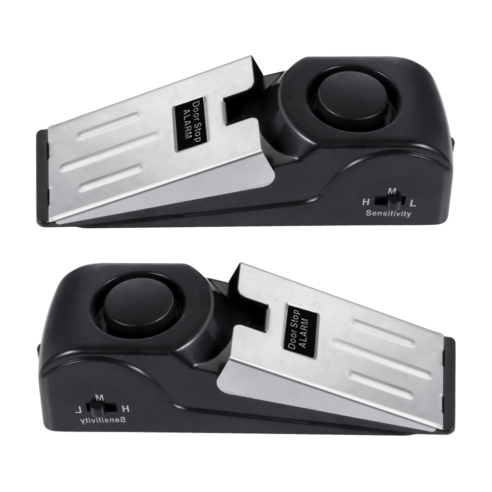 홈 호텔에 대 한 2pcs 도어 중지 경보 120dB  - Door Wedge Alarm 리뷰 및 가격