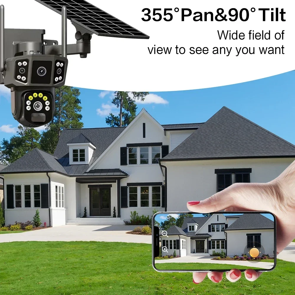 WIFI 4G SIM 태양광 카메라 V380, 10배줌 - Ip Camera Outdoor 4K 리뷰 및 가격