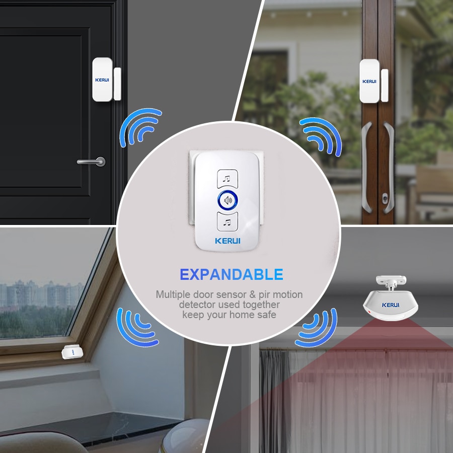 KERUI M525 무선 도난 방지 초인종, 도난 경보 - Home Security Options 리뷰 및 가격