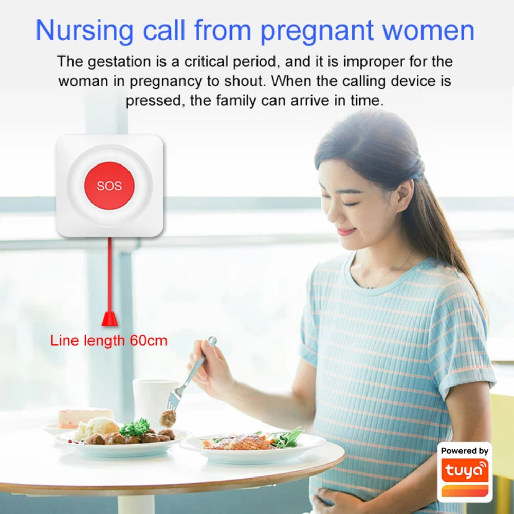 WIFI Zigbee 버튼톤 SOS 푸시 버튼 Tuya - Home Security Siren 리뷰 및 가격