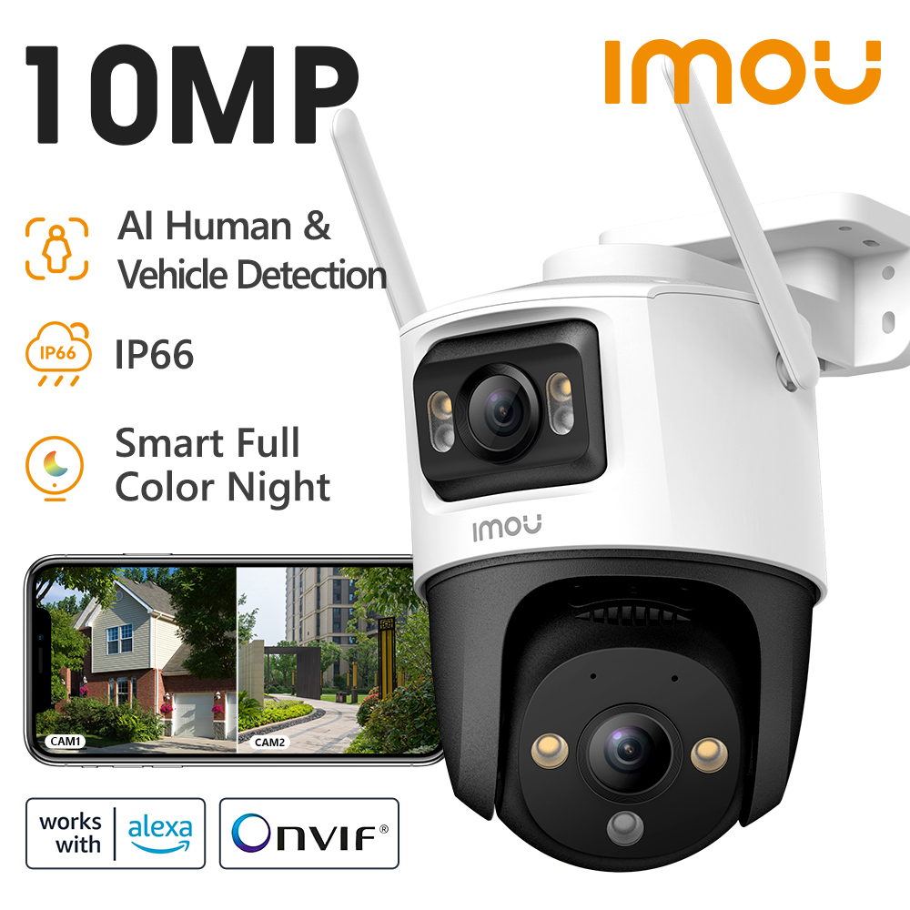 IMOU 야외 PT 보안 카메라 - 10MP 듀얼 렌즈 - Home Security Items 리뷰 및 가격