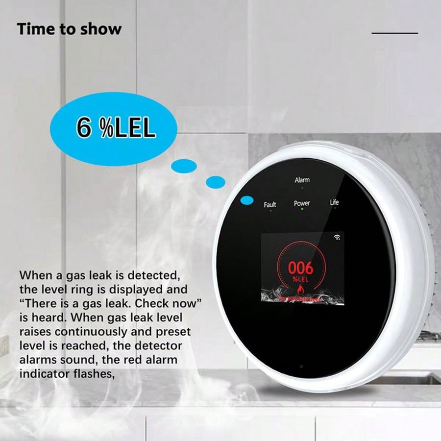 2.4G WiFi 가스 경보 센서 가연성 가스 감지기는 - Home Security Gadgets 리뷰 및 가격
