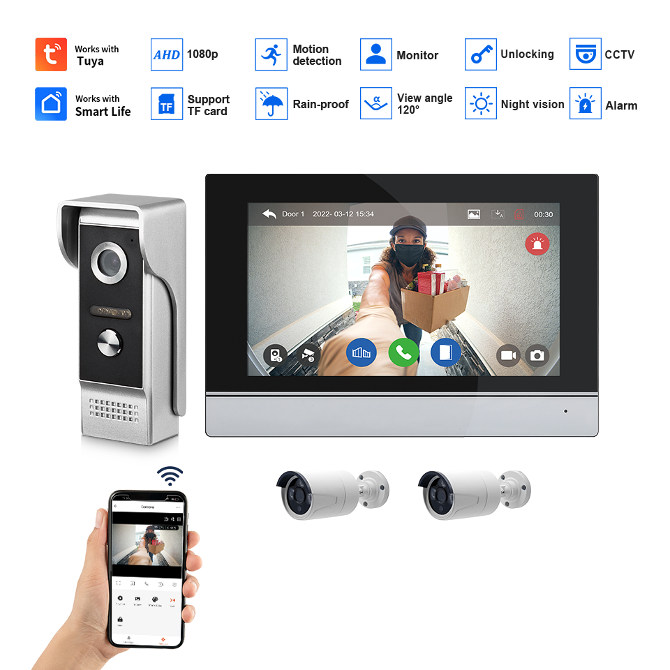 7인치 IPS 스크린 2MP 투야 원격 제어 WIFI  - Home Security Indoor Cameras 리뷰 및 가격