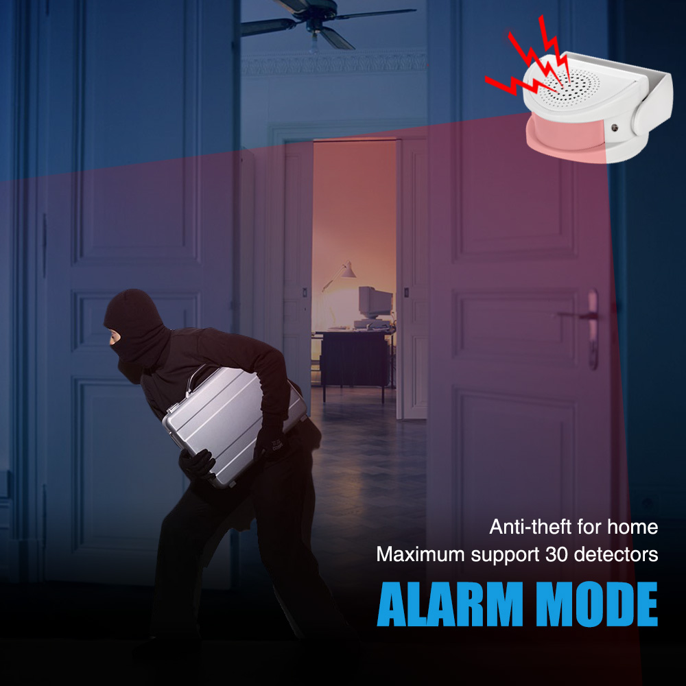 32 노래 환영 적외선 차임 초인종 무선 조절 가능한  - Home Security Gadgets 리뷰 및 가격