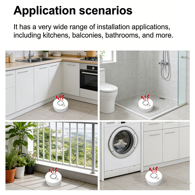 스마트 누수 감지기는 Tuya 앱과 연동되며, WiFi - Home Security Options 리뷰 및 가격