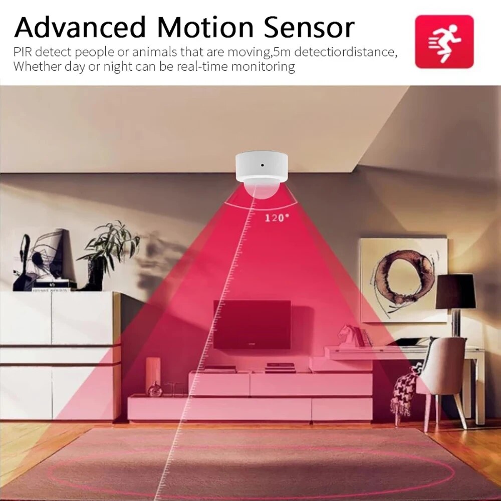 Zigbee 미니 PIR 모션 센서, 인체 모션 적외선 - Home Security Gadgets 리뷰 및 가격