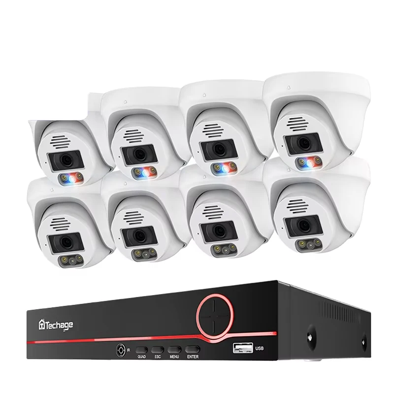 테크에이지 홈 8MP CCTV 보안 카메라 시스템 (4 - Home Security Options 리뷰 및 가격
