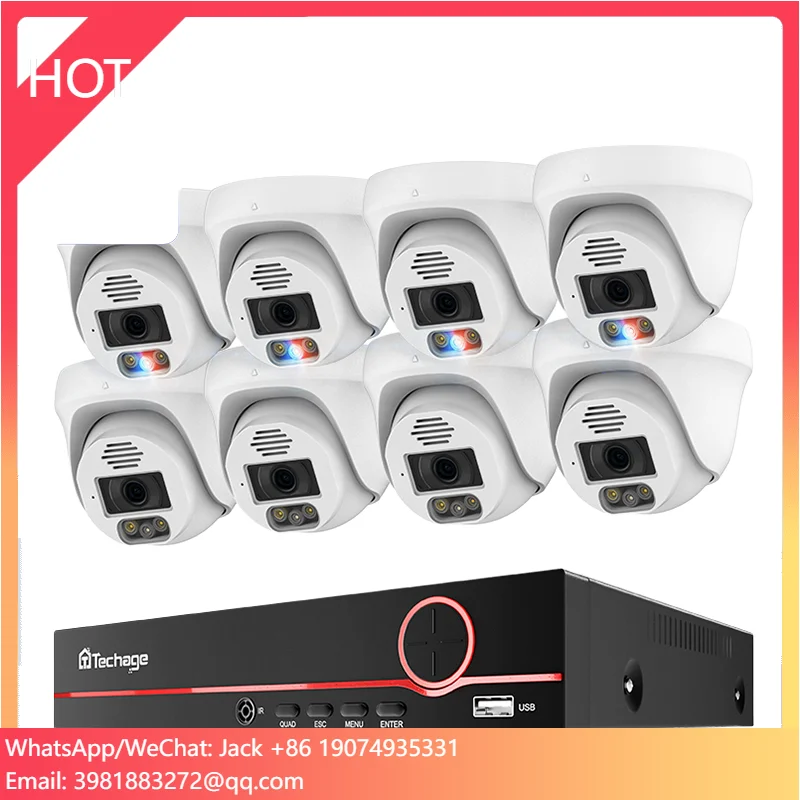 테크에이지 홈 8MP CCTV 보안 카메라 시스템 (4 - Home Security Options 리뷰 및 가격